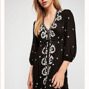 Floral embroidered maxi dress